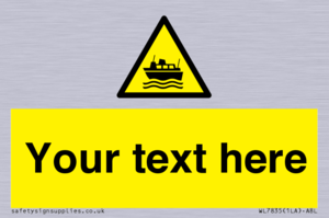 Custom warning ferries crossing vessels